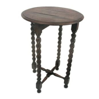 Barley Twist Wood Side Occasional Wine Coffee Table Pedestal Plant Stand pliable 