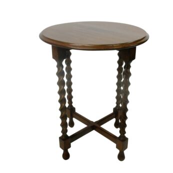 Barley Twist Side Display Table Pedestal Plant Bonsai Stand Edwardian Style Beautiful 20.47"