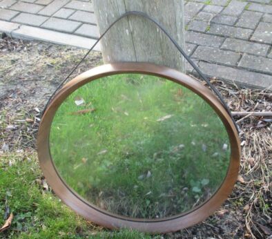Stunning Teak Mid Century Mirror 1960s era Aksel Kjersgaard Danish Modern