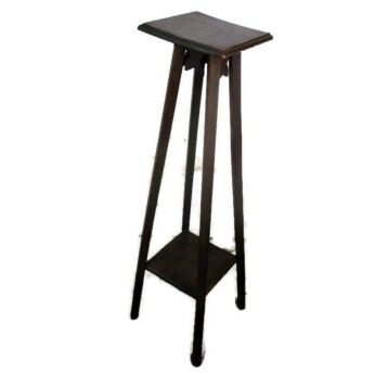 Art Nouveau Pedestal Table Plant Flower Stand Side Table Two Tier Art Deco 35"
