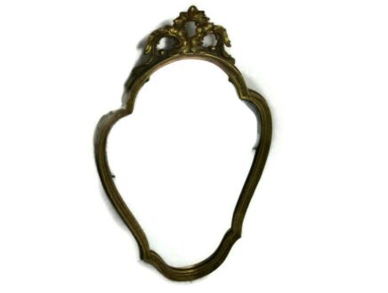 Maison Deknudt Ornate Mirror Resin Gold Gilded Ornate Hollywood Regency Rococo