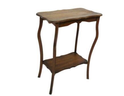 Gorgeous Art Nouveau Deco Pedestal Table Plant Flower Stand Side Table Two Tier Nightstand