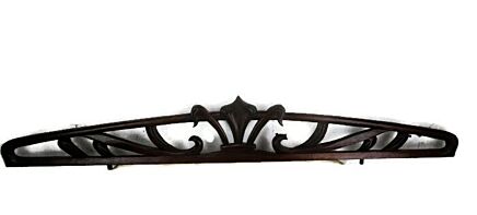Art Deco Hand Carved Wooden Pediment Over door Architectural Ornate Salvage HTF
