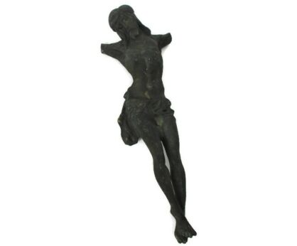 XL Antique Brass Bronze Corpus Jesus Christ Church 19th 20th Century Very Heavy 25.98"