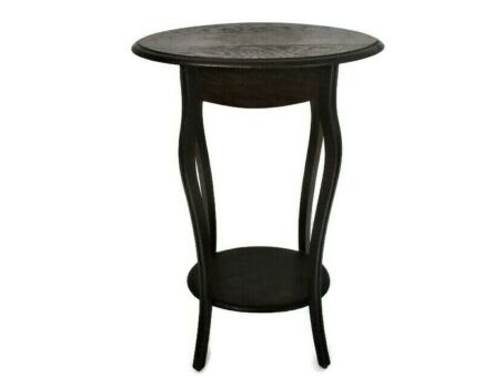 Beautiful Oval Pedestal Table Plant Flower Bonsai Display Stand Side Table Two Tier 29.92"