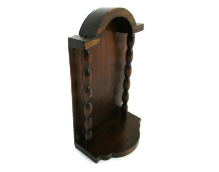 hand Carved Wooden Chapel Niche Edwardian Style Bobbin Pillars Lovely