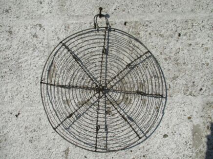 Large Vintage Antique French Authentic Coaster Wire Rack Pie Pastry Fil de Fer