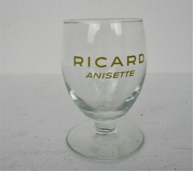 Small Rare French Ricard Anisette Glass Pastis Apero France Collector HTF