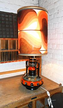 Vintage " Walter Gerhaerds Keramik " soendgen floor lamp Foot space age 60s 70s