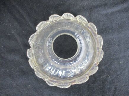 Venetian Murano Chandelier Replacement Part Clear Art Glass Reclaimed Bobèche