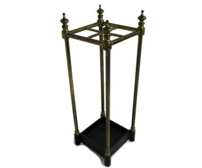 Umbrella Kane Stand Brass Layer Heavy Iron Hollywood Regency style