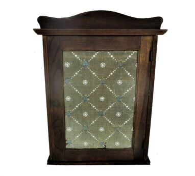 Vintage Kitchen Apothecary Bathroom Wall Cabinet Display Glass Door