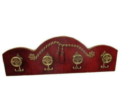 Vintage Mid Century Modern Coat Kitchen Hallway Hat Rack Hollywood Regency