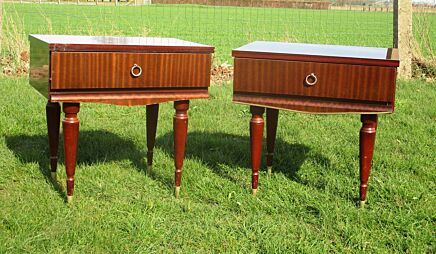 Pair Vintage Nightstands End tables Mid Century Modern Authentic