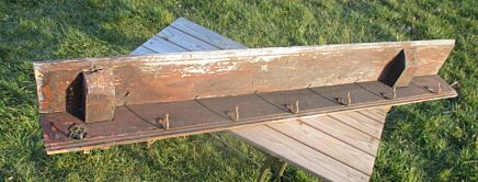 Antique Barn Rustic coat Rack Authentic 7 Hooks Charming Weather worn Primitive
