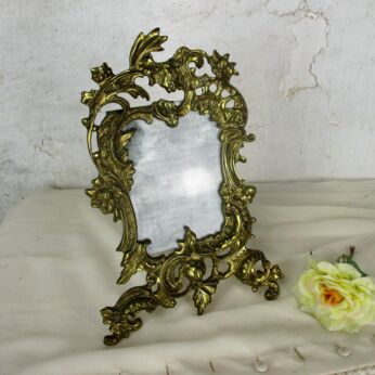 French antique Standing Bronze Brass picture frame Ornate Decorative Victorian