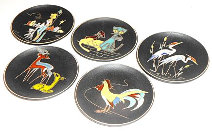 1 Ruscha Keramik Mid century West Germany Fat Lava Ceramic 70s Wall Plate 23 different ones pop art