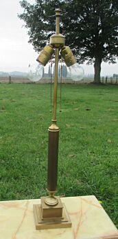 Nice Hollywood Regency Brass Table Lamp Tall Slim