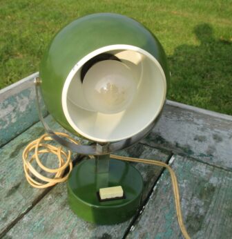 vintage Table Desktop Lamp Space Age Atomic Green Desk Lamp Adjustable