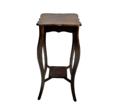 Art Nouveau Pedestal Table Plant Flower Stand Side Table Two Tier Art Deco 28.34"