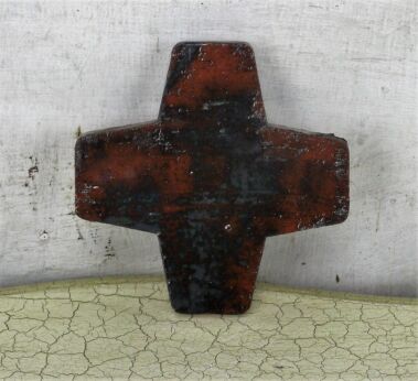 Small Mid Century Modern Ceramic Modernist Crucifix Brown Era Amphora Perignem