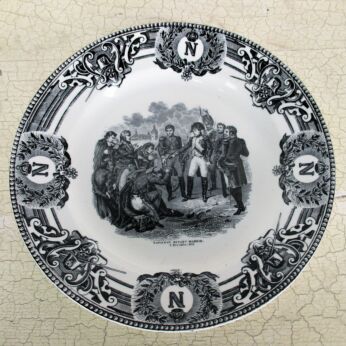 Collector Cabinet Plate Napoleon Bonaparte devant Madrid Boch Belgium