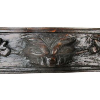 Antique 19th C Gothic Hand Carved Wood Corbel Oak Pediment Architectural