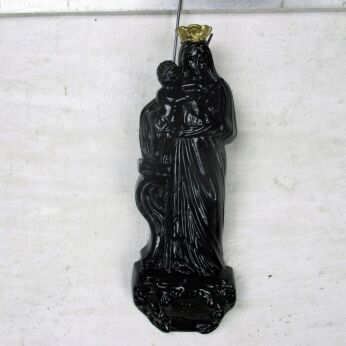Statue Black Madonna Notre Dame Our Lady De Verviers Plaster Wall Hanging HTF