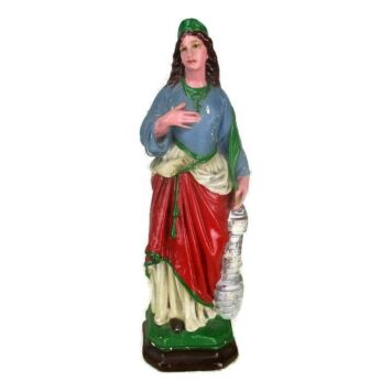 Statue Saint St Barbara of Nicomedië Tower Patron of Firemen Plaster Collector