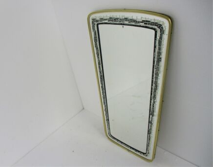 Large Mid Century Retro Rockabilly Mirror 50s 60s Authentic Vintage Funky