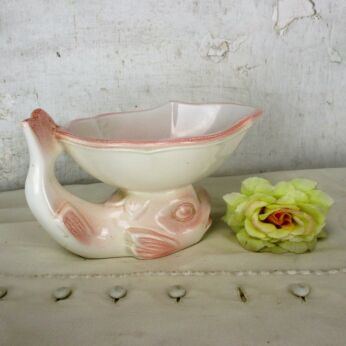 French Sauce Dish Gravy boat France Salins Fish Centerpiece HTF marked