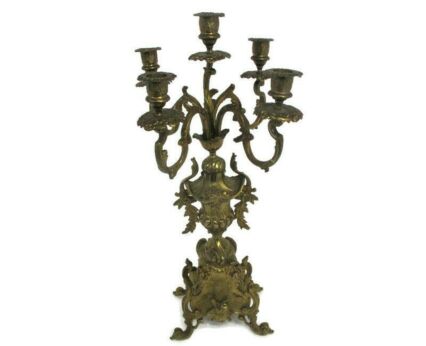 Gothic Large Candle Holder Candlestick Candelabra 5 Arm Impressive  WOW