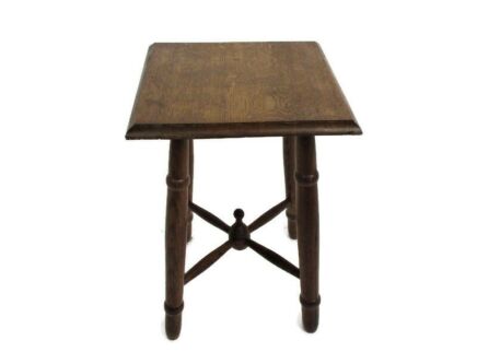 Small French Oak Side Wine Coffee End Table Louis XV style Vintage