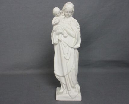 Small Vintage  Virgin Mary Madonna Infant Child Plaster  Tenderness Statue