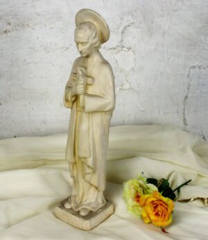 Statue St Louis Marie De Montfort Grignion France Plaster HTF Collector 14.17"