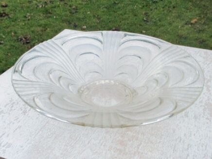 Vintage Clear Glass Fruit Bowl Dish Decorative
