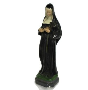 Small Statue St Rita of Cascia Resin Patroness Impossible Causes Collector 8.26"