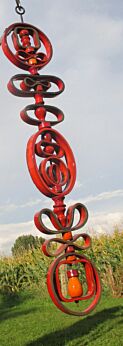 Rare Vintage German Space Age Pop Art Psychedelic Hanging Ceramic Wind chime