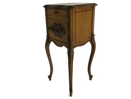 Antique Marble top Side Cabinet Table Night stand Louis XV/VI style Gorgeous