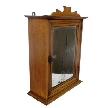 Vintage Kitchen Apothecary Medicine Bathroom Wall Cabinet Beveled Glass Mirror Mid Century