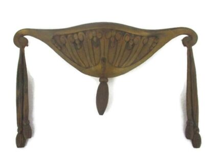Antique Cast Brass Furniture Trim Canopy Ornate Reclaimed Hardware Architectural