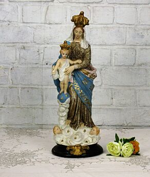 Our Lady of Victory Infant Child Plaster Notre Dame Victoire Angels Gold Lovely