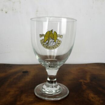 Grimbergen .33 cl glass Belgian Brewery Chalice/Goblet Beer Glass Stemmed