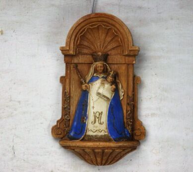 Virgin Mary Madonna Della Sedia Seggiola Plaster Wall Hanging 3D Raphael HTF