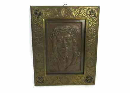 Jesus Christ Wall Hanging Tableaux Plaque with Evangelists Symbolism Verlinden