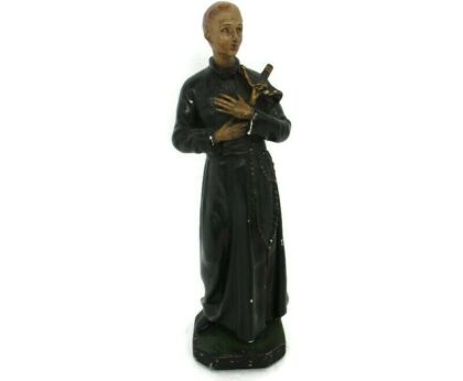 Gothic Statue Saint Santo Gerard Santo Majella Plaster Priest Patron Good Sales