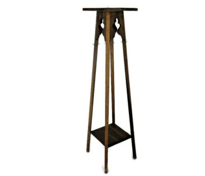 Art Nouveau Deco Pedestal Table Plant Flower Stand Side Table Two Tier Barn Country style 43.89"