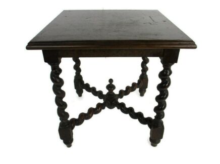 Barley Twist Wooden Side Display Coffee Table Ornate Plant Stand Barn Gorgeous