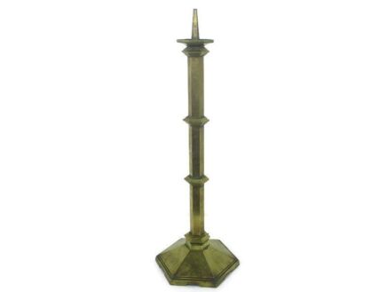 Antique Candle Holder Candle stick Church  Chapel Altar Monastery Brass XL 47.63"