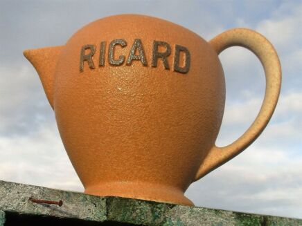 Ricard Jug Ceramic France French Authentic 1 Liter Apero